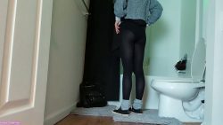 College Girl Wednesday Addams Peeing Voyeur 00000