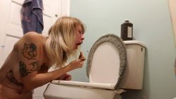 Toilet Slut67657657567 Taste Smear Gag 00002